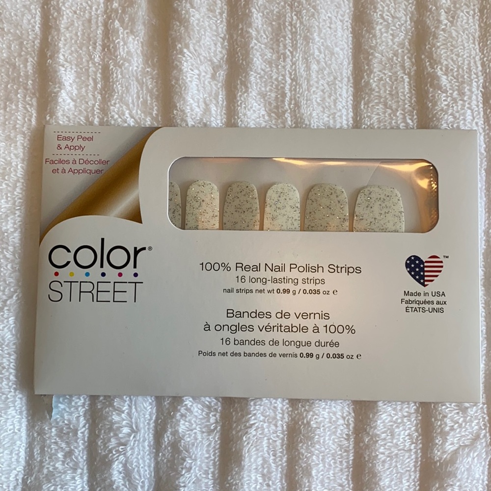 Color street nail strips in glitter sweet